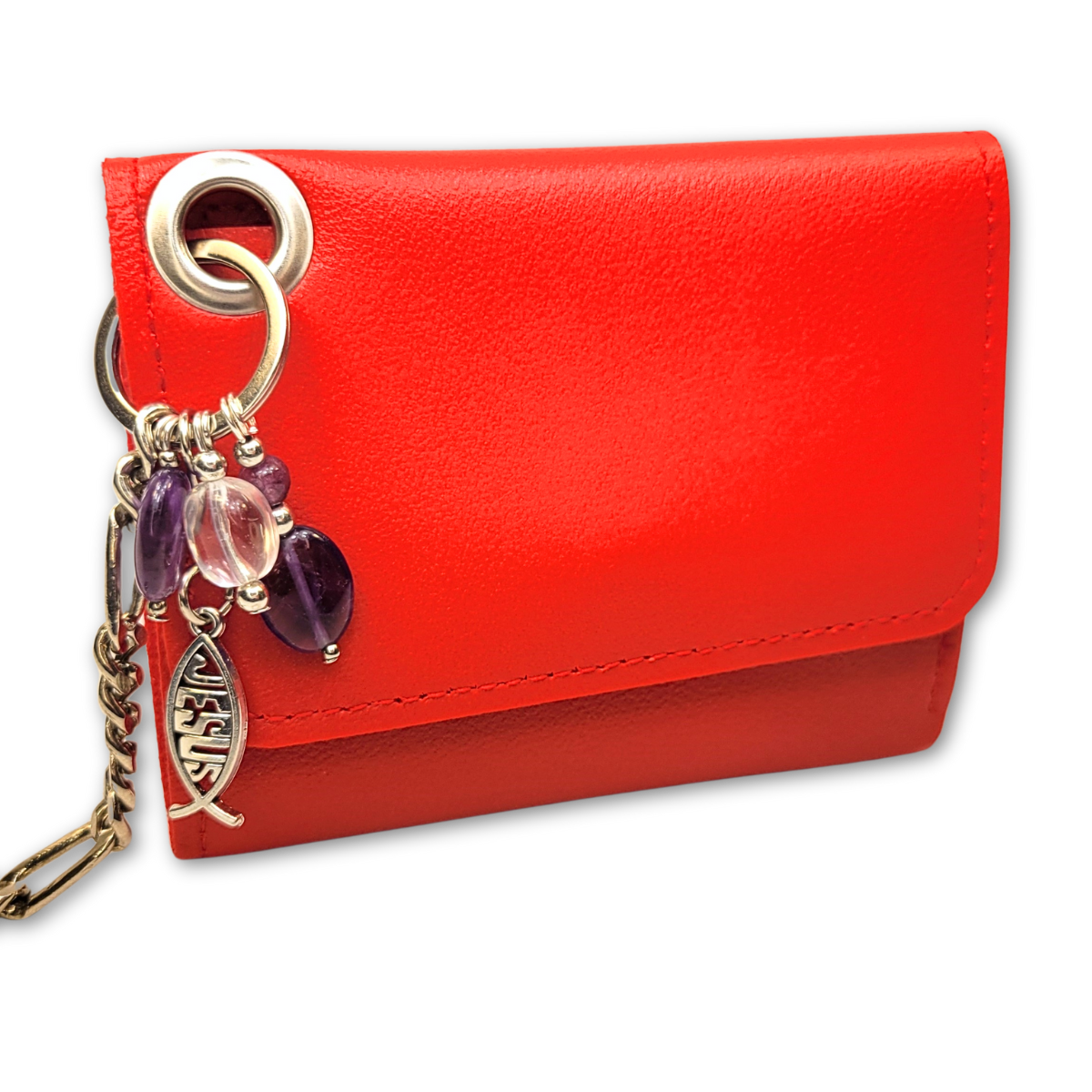 Woman Jesus Energy Red Anti-Theft Wallet