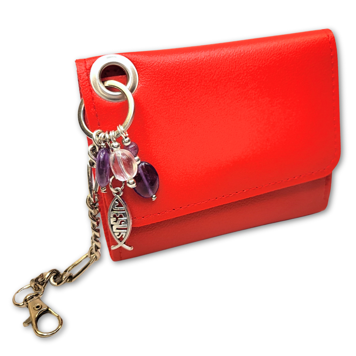 Woman Jesus Energy Red Anti-Theft Wallet