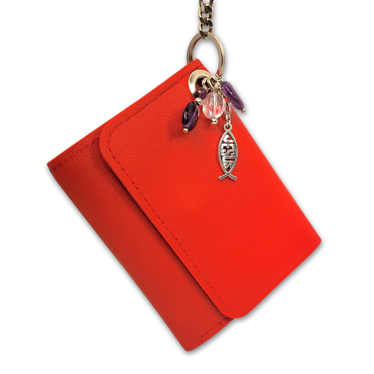 Woman Jesus Energy Red Anti-Theft Wallet
