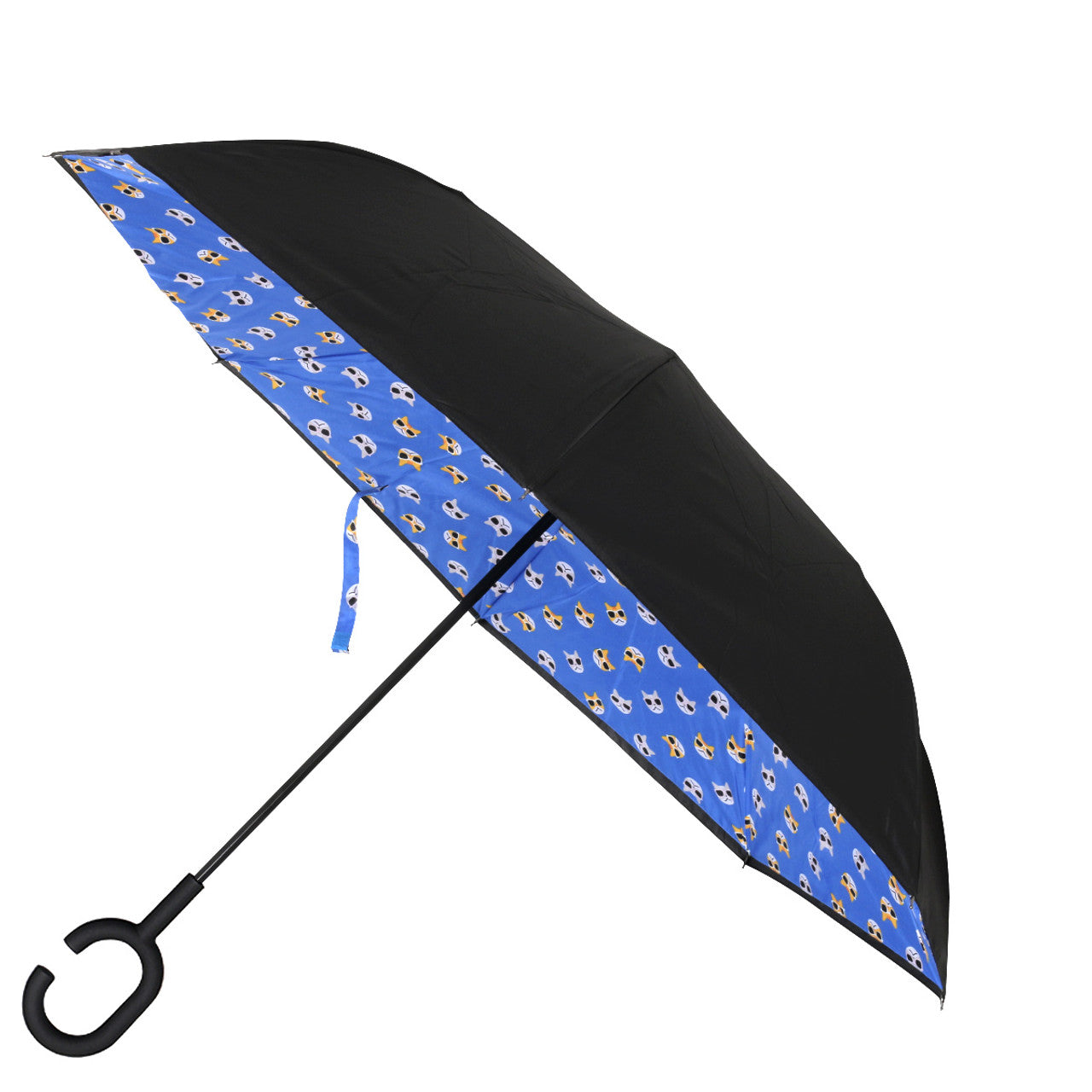 Hands Free Reverse Umbrella - B&W