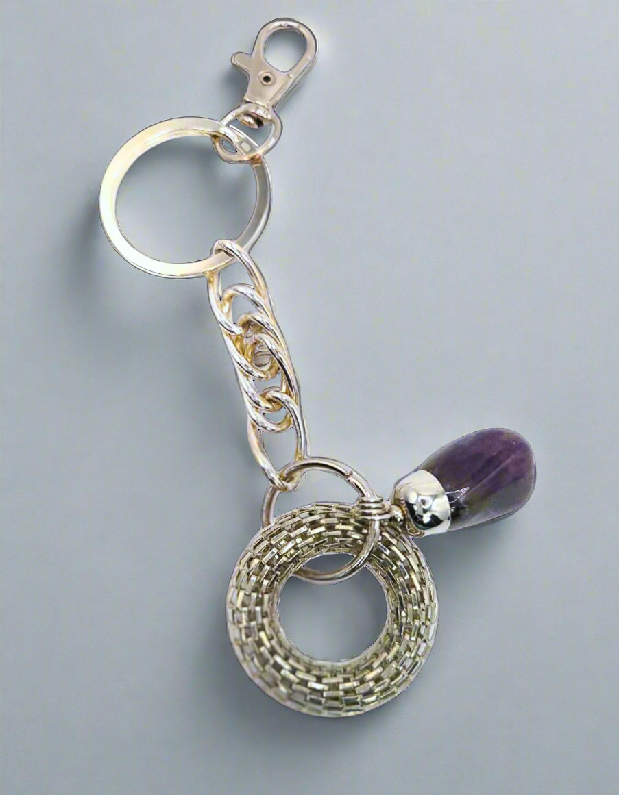 Amethyst Keychain