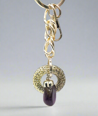 Amethyst Keychain