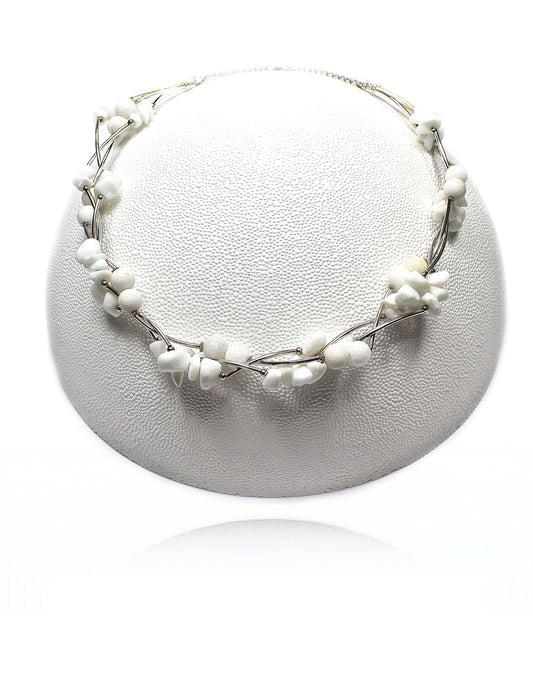 Snow Braided Necklace