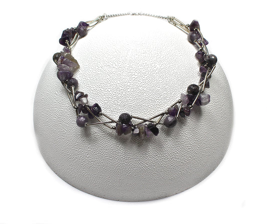 Amethyst Braided Necklace