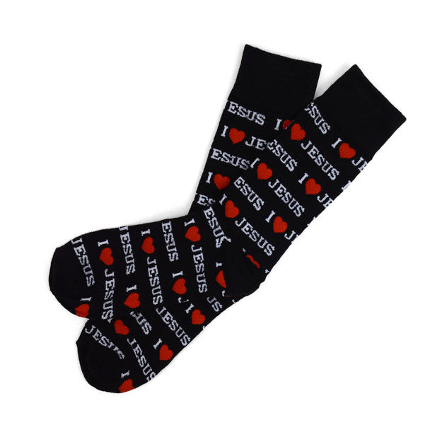 I Love Jesus - Men Socks