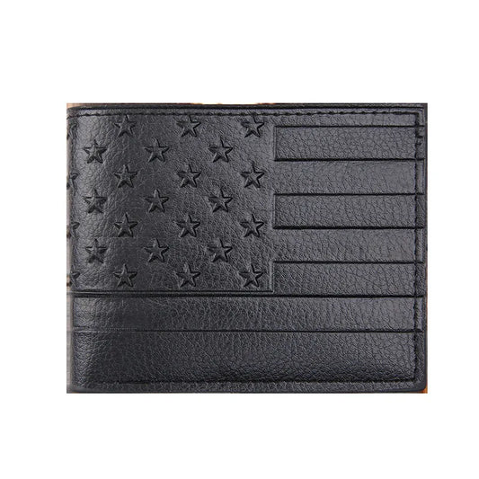 USA Flag Wallet - Black