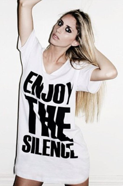 Enjoy the Silence - T-shirt Dress