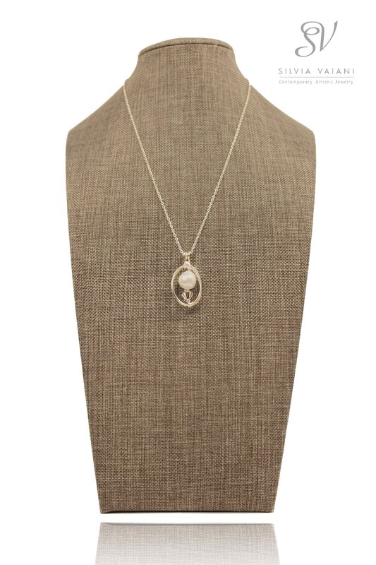 Freshwater Pearl Pendant - Sterling Silver