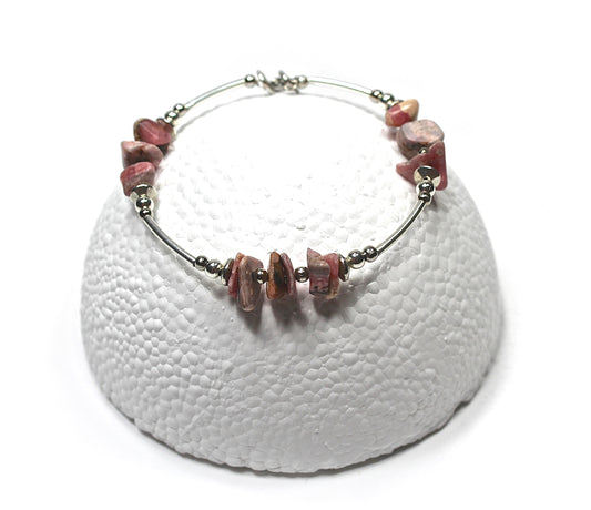 Rhodocrosite Stackable Bracelet