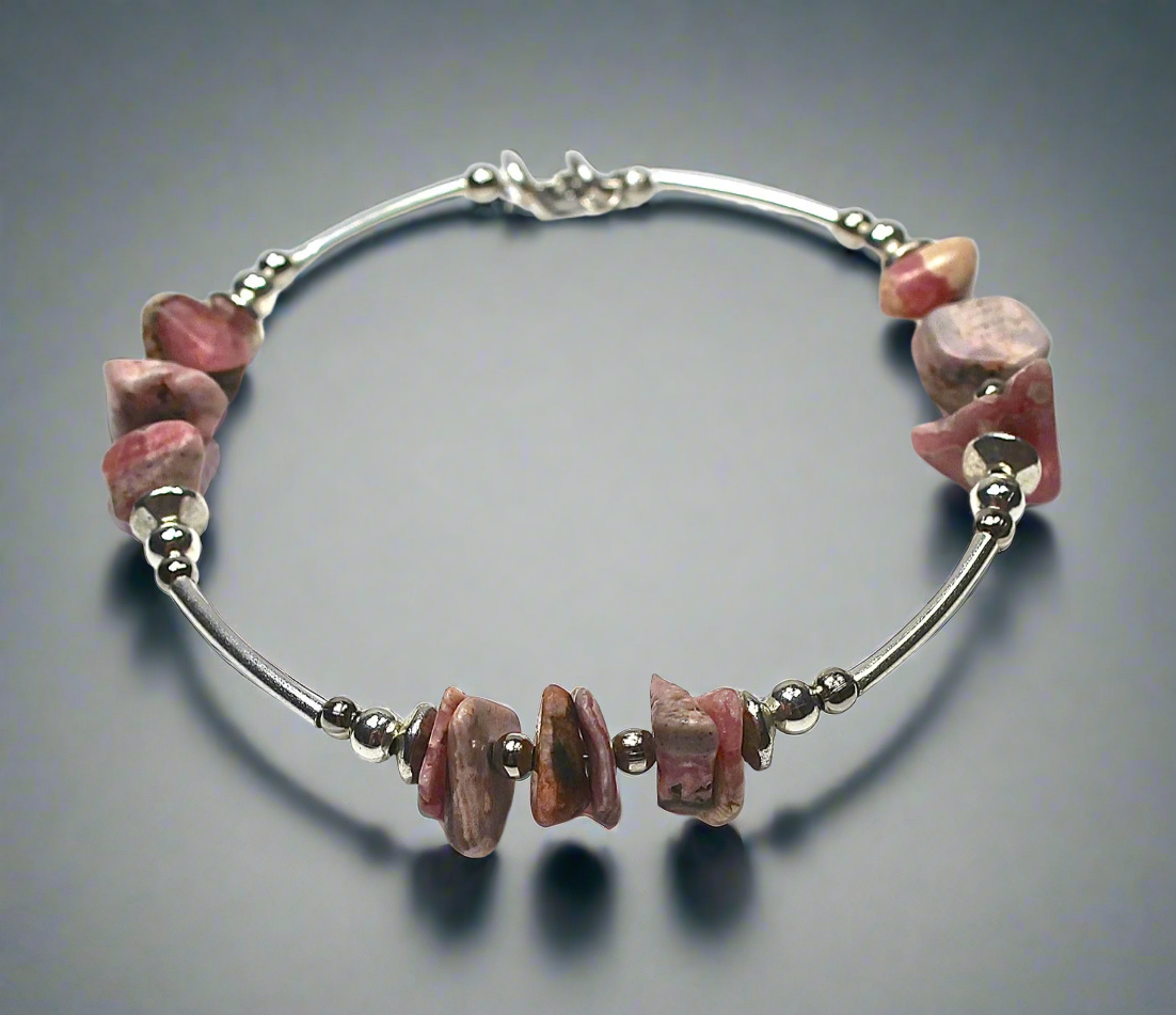 Rhodocrosite Stackable Bracelet