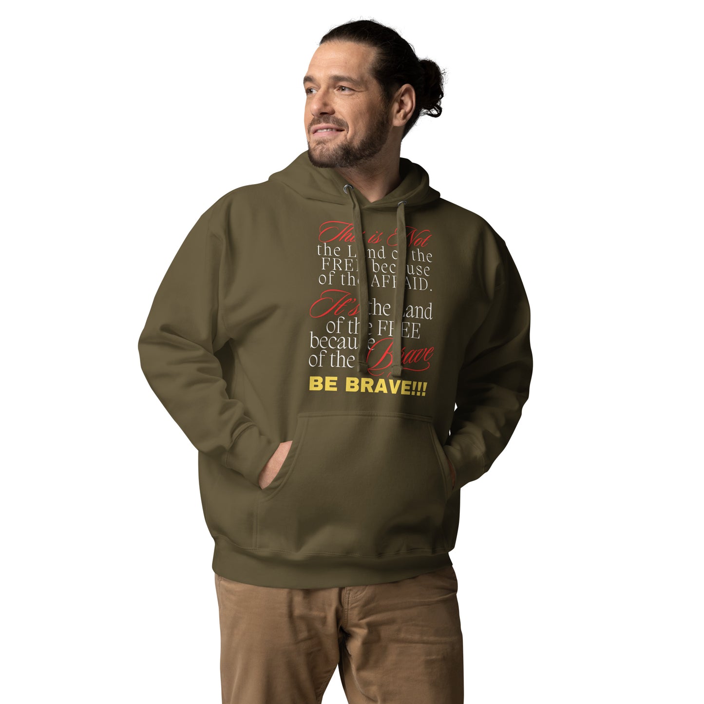 Be Brave Not Afraid Unisex Hoodie