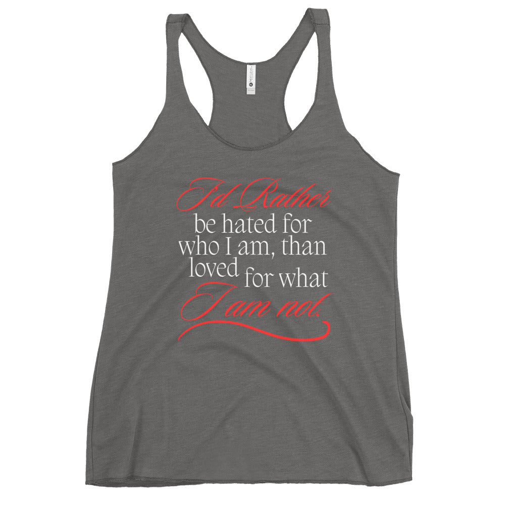 I'd Rather Women's Racerback Tank