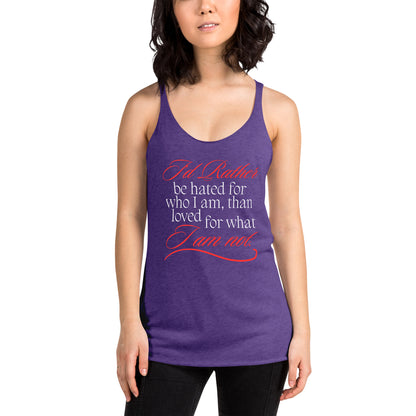 I'd Rather Women's Racerback Tank