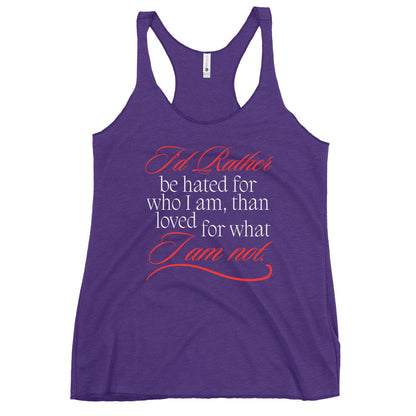 I'd Rather Women's Racerback Tank