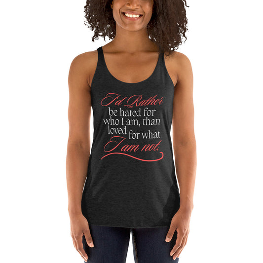 I'd Rather Women's Racerback Tank